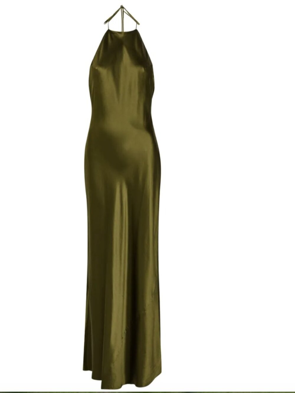 NWET Reformation Jeany Silk Dress Moss Garden Size L - Picture 2 of 7